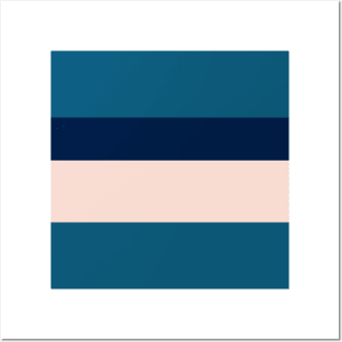 A scarce pot-pourri of Oxford Blue, Blue Sapphire, Christmas Blue, Pale Cyan and Champagne Pink stripes. Posters and Art